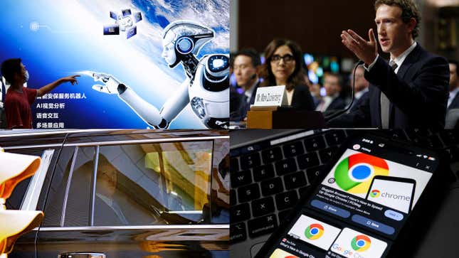 Image for article titled Meta&#39;s antitrust trial, Nvidia&#39;s stateside manufacturing, and 7 AI breakthroughs: Tech news roundup